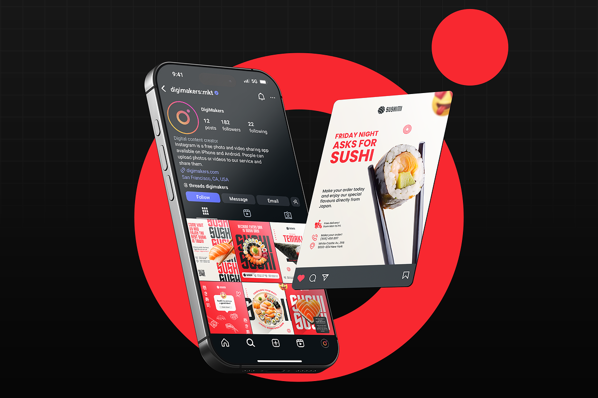 Social Media – Sushi (PSD + Canva), a Social Media Template by Nina Shaw (Photo 6 of 11)