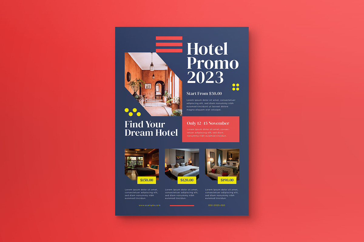 Hotel Promo Flyer, a Flyer Template by Tokosatsu (Photo 2 of 3)