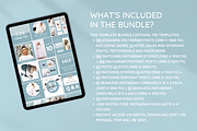 Blue Instagram Templates Bundle, a Social Media Template by SunshineStudioBoutique (Thumbnail 4 of 10)