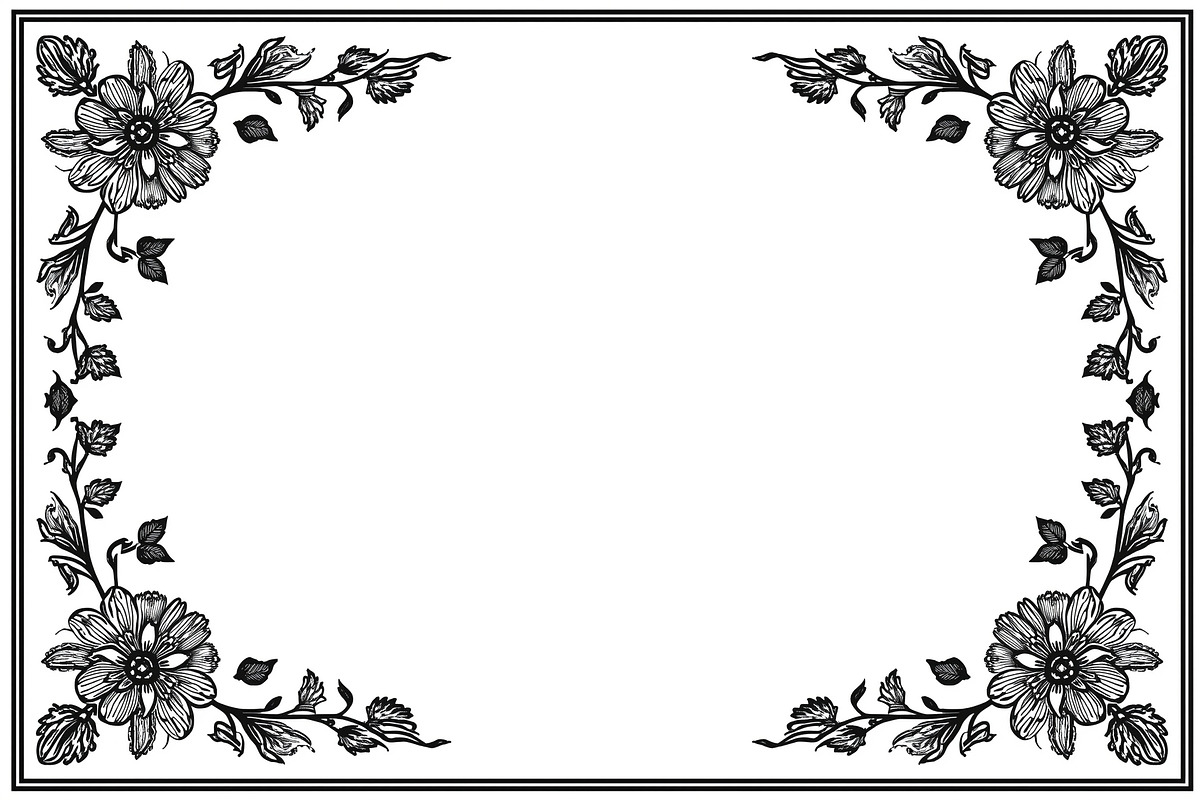 Elegant Floral Border Vector Set, an Illustration by Gfx_Store (Photo 9 of 9)