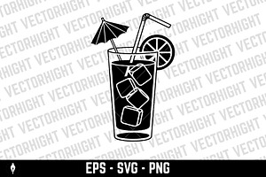 Illustration of cocktail in vintage, an Object Illustration by Vectorhight