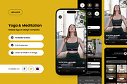 Yogin – Yoga & Meditation App Design, an App Template by twinstd (Thumbnail 1 of 5)