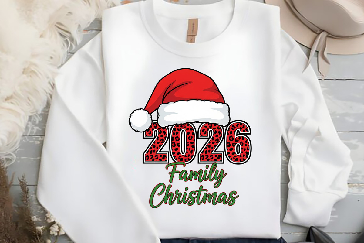 Family Christmas 2026 PNG, an Illustration by Black Bird Studio (Photo 2 of 4)