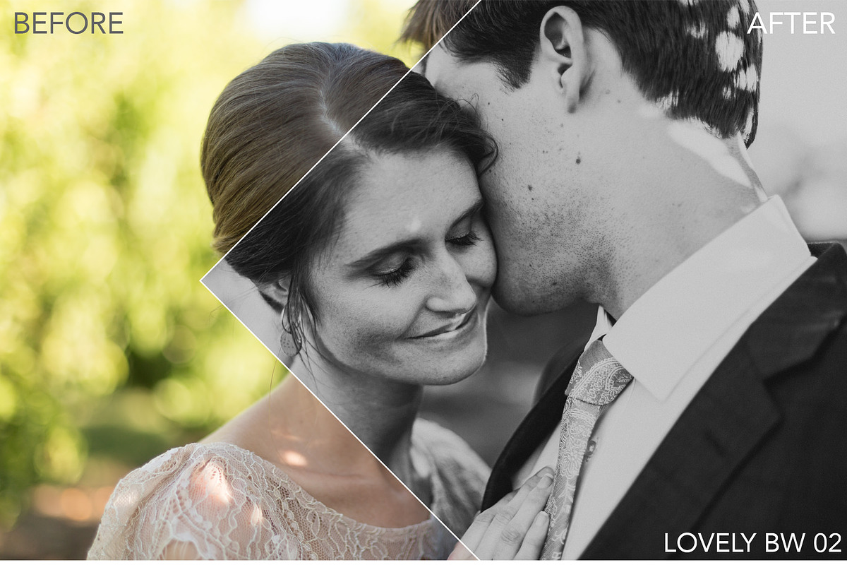 B&W Wedding ACR + Lightroom Preset, an Action Add-On by Shae Estella Photo (Photo 3 of 6)