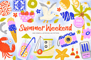 Summer Weekend Collection, a Seasonal Illustration by GVGraphics (Thumbnail 1 of 18)