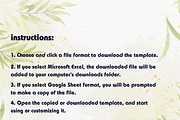 50/30/20 Monthly Budget Spreadsheet, a Templates & Theme by Designbudy (Thumbnail 9 of 9)