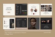 Podcast Instagram Creator CANVA PS, a Social Media Template by Eviory (Thumbnail 10 of 20)