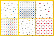 Weird Eyes Seamless Patterns Set, a Pattern Graphic by Krolja (Thumbnail 3 of 6)