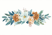 Rustic Orange Floral Set, an Illustration by Designer_Momina (Thumbnail 16 of 16)