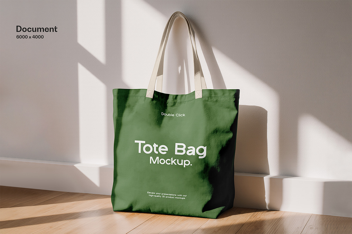 Canvas Tote Bag Mockup, a Product Mockup by RamStudio2 (Photo 7 of 8)