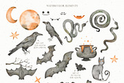 Watercolor Halloween set, an Object Graphic by OrangePeafowlArt (Thumbnail 2 of 21)