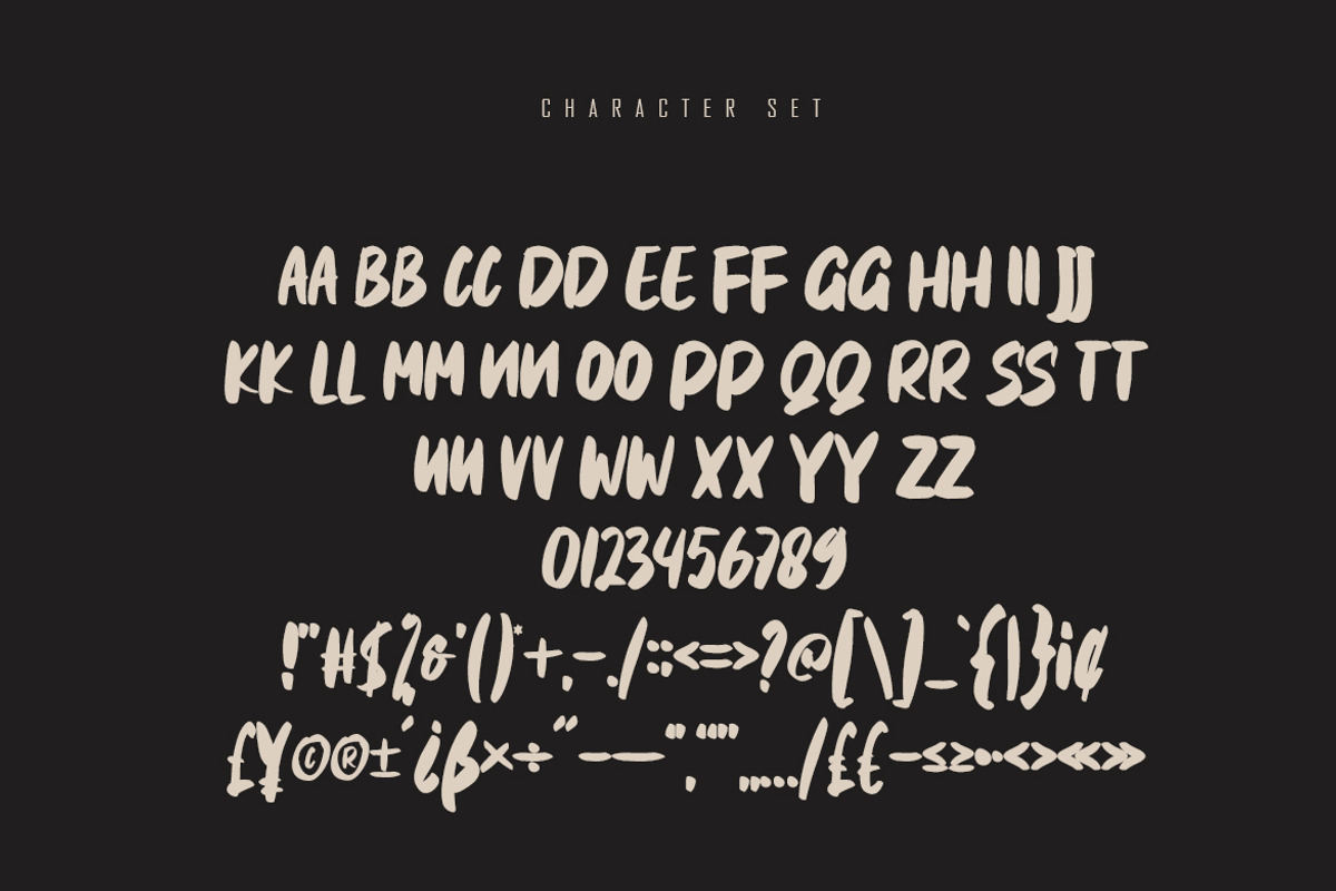 Gelisah - Handbrush Font, a Font by skiiller studio (Photo 6 of 8)