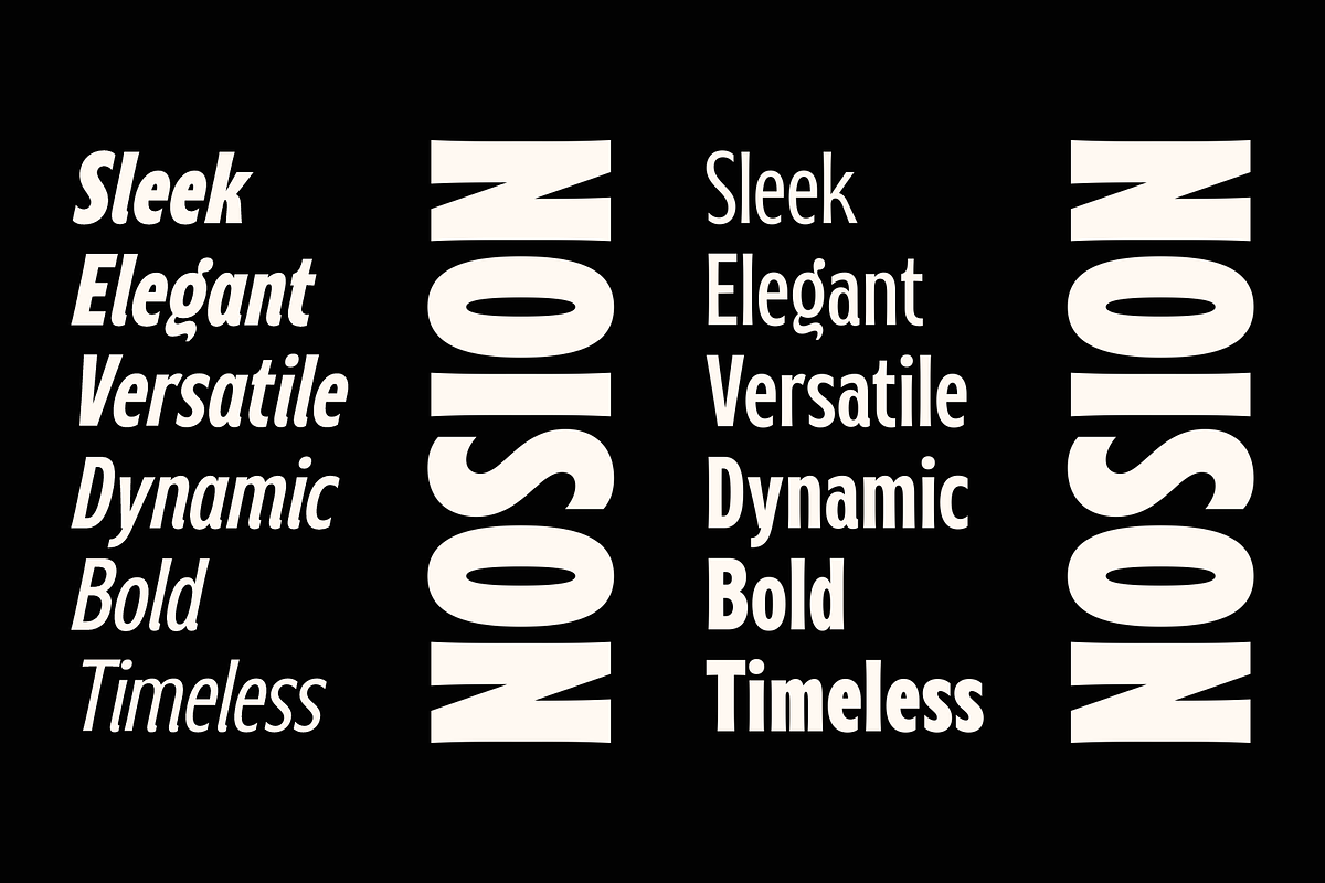 Noison Font Family, a Sans Serif Font by LoneArmy (Photo 3 of 12)