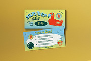 Blue Gradient Summer Voucher, a Card Template by graphicook (Thumbnail 1 of 3)