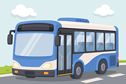 Public Bus Transportation Cartoon, a Transportation Illustration by Artpon Illustration (Thumbnail 1 of 3)