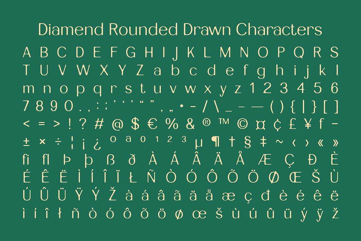 Diamend Rounded Drawn, a Sans Serif Font by Craft Supply Co. (Photo 8 of 8)