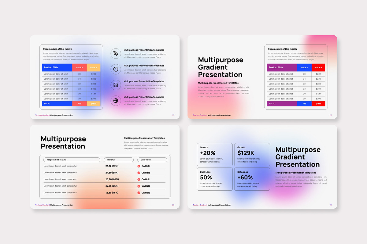 Texture Gradient PowerPoint Presentation