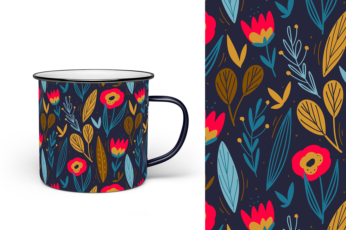 Floral seamless pattern, a Pattern Graphic by hanifa_design (Photo 5 of 11)