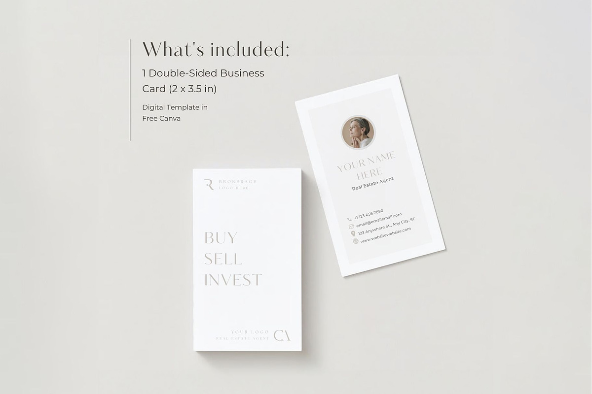 Real Estate Business Card Vertical, a Branding & Logo Template by EstateElements (Photo 2 of 8)