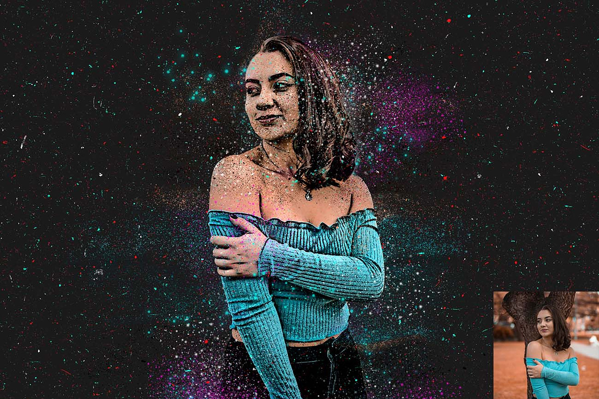 Grunge Spray Art Photoshop Action, an Action Add-On by Studio Retouch (Photo 6 of 18)