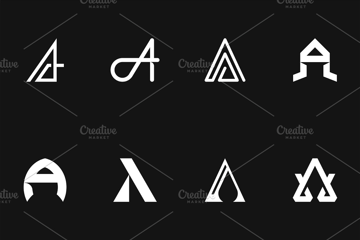 A Lettermarks Collection, a Branding & Logo Template by Musafeer Studio (Photo 2 of 9)