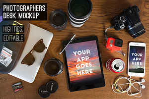 photographer's desk [MockUp Pack]