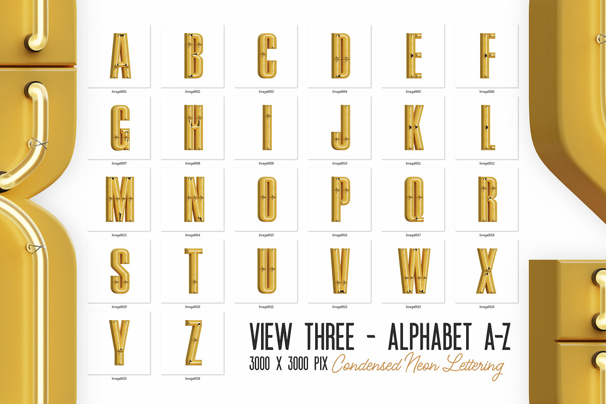 Condensed Neon 3D Lettering, a Graphic by TVartworks (Photo 16 of 21)