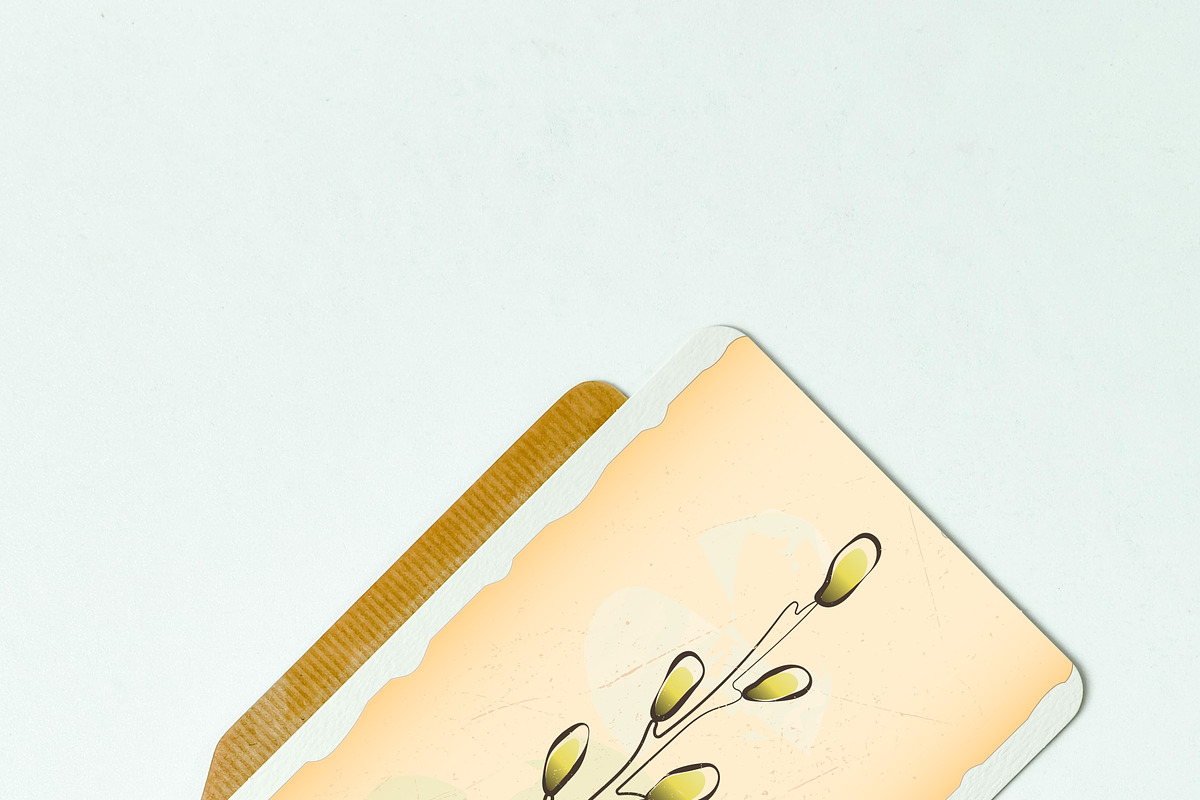 Happy Easter Pussy Willow Branch, a Decorative Illustration by JYa_Design (Photo 2 of 3)
