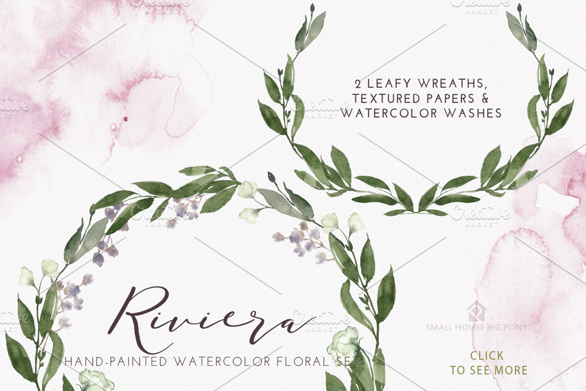 Riviera - Hand-painted Watercolor, an Illustration by SmallHouseBigPony (Photo 7 of 11)