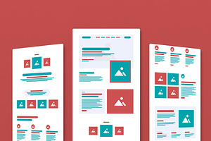 Wireframe Landing Layout, a Landing Page Template by MightyDesign