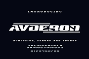 Avderon - Aggressive Font, a Symbol Font by ivan_artnivora (Thumbnail 1 of 4)