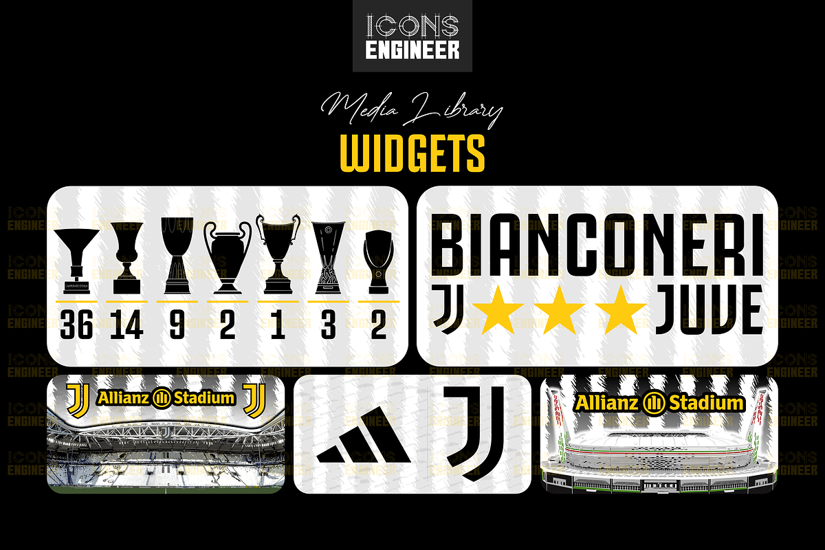 Juventus 23/24 Theme Pack | Home Kit, an Icon by IconsEngineer (Photo 6 of 11)