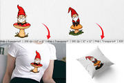 Gnome in the Forest Clipart, a Graphic by Artnoy (Thumbnail 3 of 5)