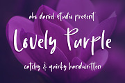 Lovely Purple, a Script Font by Abo Daniel Studio (Thumbnail 1 of 9)