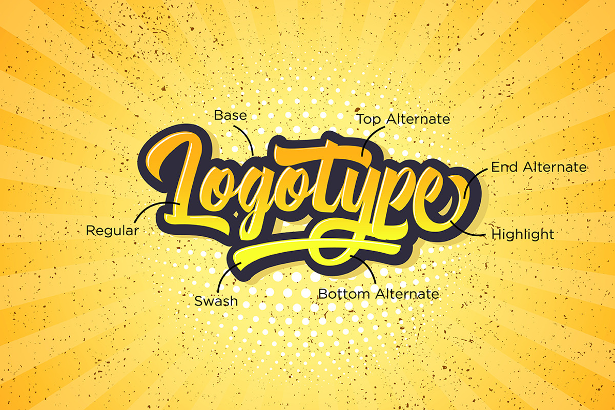 Michail Script Layered Fonts preview 3