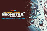 Neometra Caps Display Font, a Sans Serif Font by deFharo (Thumbnail 7 of 8)