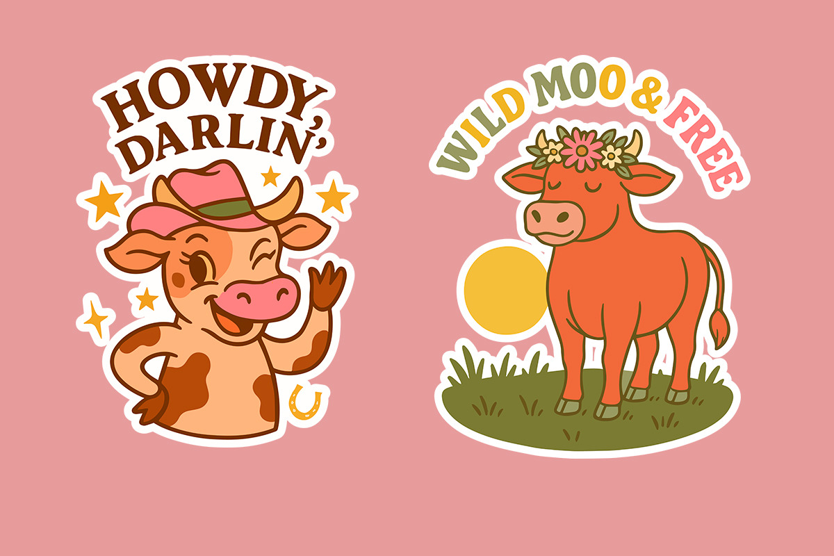 Western Cowgirls Club – Boho Cow SVG, an Object Illustration by LaVika (Photo 9 of 12)
