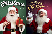 10 Funny Pose Santa Claus Photos, a Holiday Photo by PixelsDesign (Thumbnail 3 of 6)