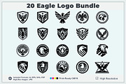 Modern Eagle Shield Logo Bundle, a Branding & Logo Template by Vectorium Studio (Thumbnail 1 of 21)