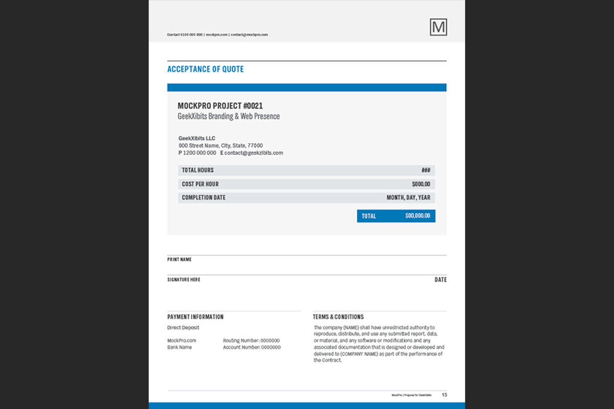 Simple Proposal Template Indesign, a Stationery Template by Shop Mockpro (Photo 17 of 20)
