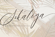 Sokatiga, a Script Font by pineungtype (Thumbnail 1 of 10)