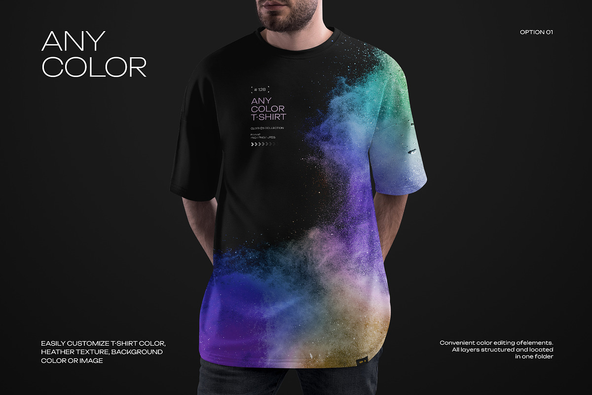 3 Mockups Oversize T-shirt, a Shirt Mockup by Grow Design Craft Studio (Photo 2 of 9)