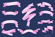 Watercolor Ribbons & Banners (Set 1), an Object Graphic by Sunshine Art Shop (Thumbnail 3 of 5)