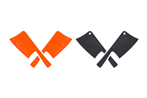 Butcher Knife. Butchery symbol, icon, an Object Illustration by Foxys Graphic