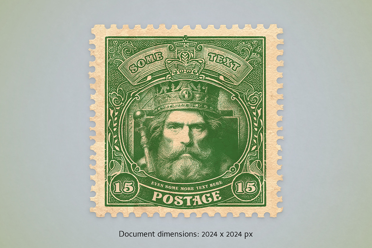 Editable Postage Stamp Templates, an Action Add-On by DesignRocket (Photo 4 of 5)