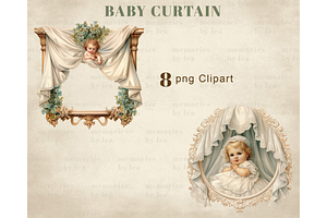 Baby Curtain PNG Clipart