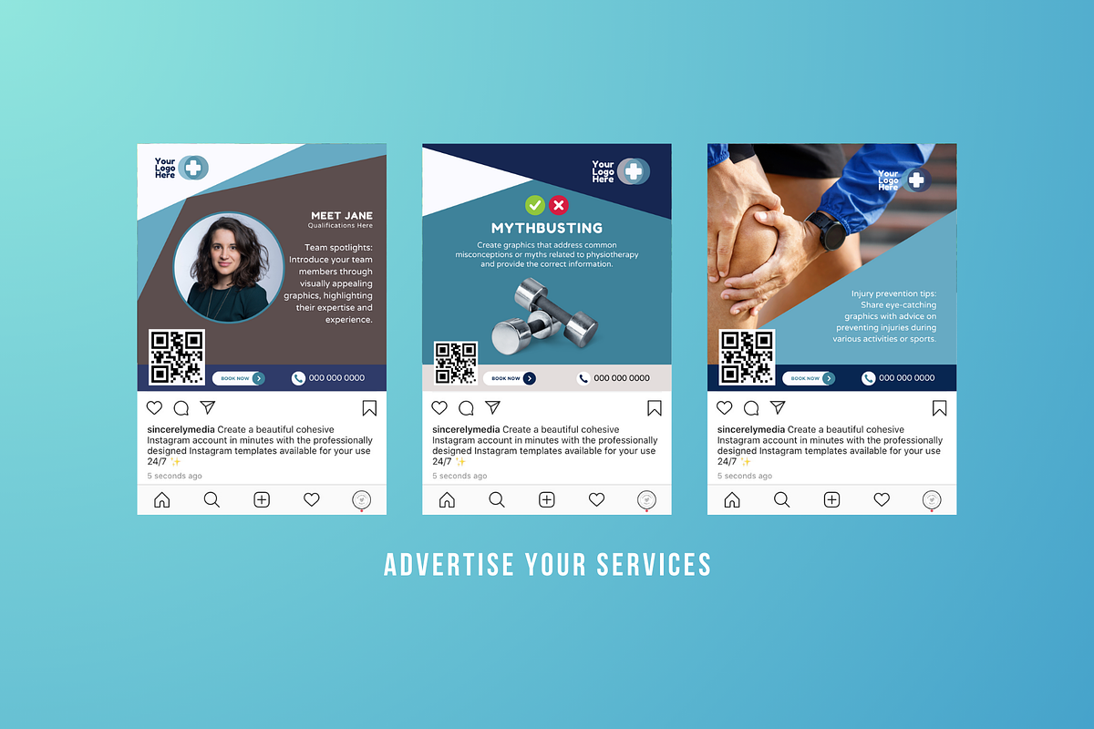 Physiotherapy Social Media, a Social Media Template by Sincerely Media (Photo 4 of 9)