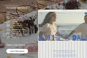 Vallea – Coastal Wedding Template, a Squarespace Template by WebInAWeek (Thumbnail 2 of 6)