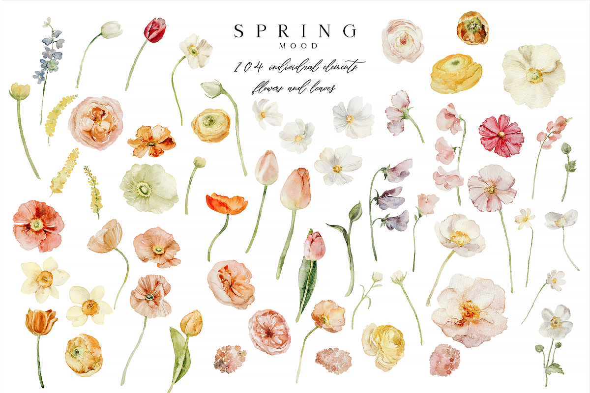 NEW! SUMMER MOOD - watercolor set, a Seasonal Illustration by Youksy (Photo 4 of 14)