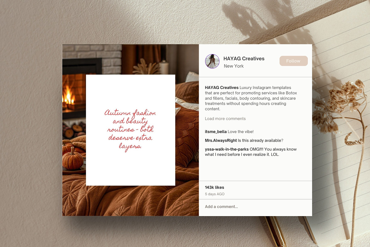 Fall Quotes Instagram Templates & Stories preview 4
